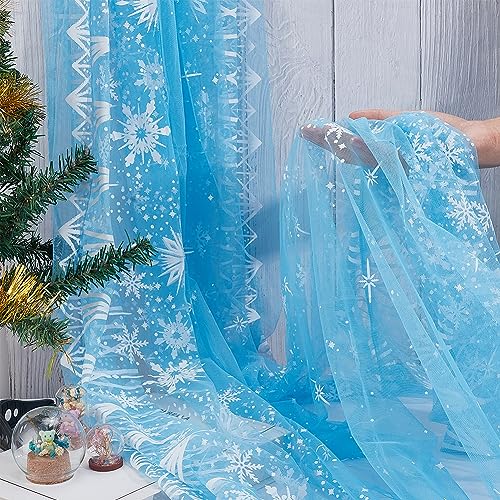 BENECREAT 2.7m/3 Yards Snowflake Mesh Fabric - Image 3