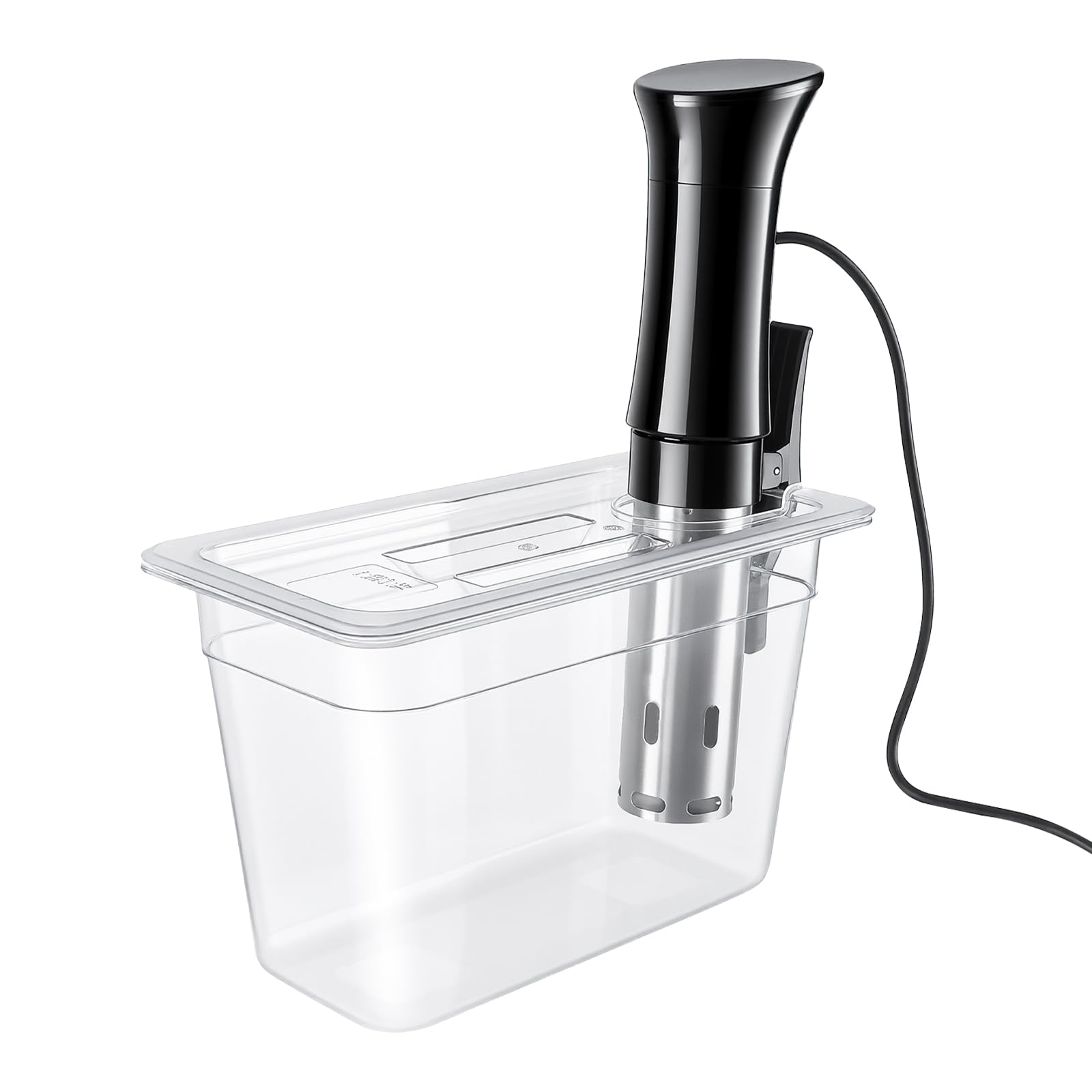 Recipiente pequeño para Sous Vide con tapa, tanque Sous Vide de 6 L para cocinar lentamente en casa y preparar comidas, sin BPA