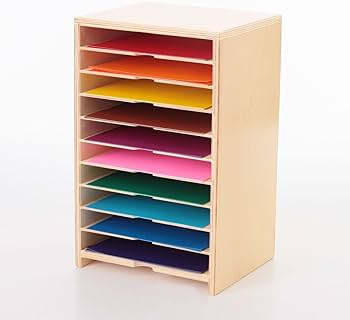 昭和レトロ 書類棚 木製 折り紙棚 Amazon.co.jp: 色紙 折り紙 収納棚 (木製) : ホーム＆キッチン