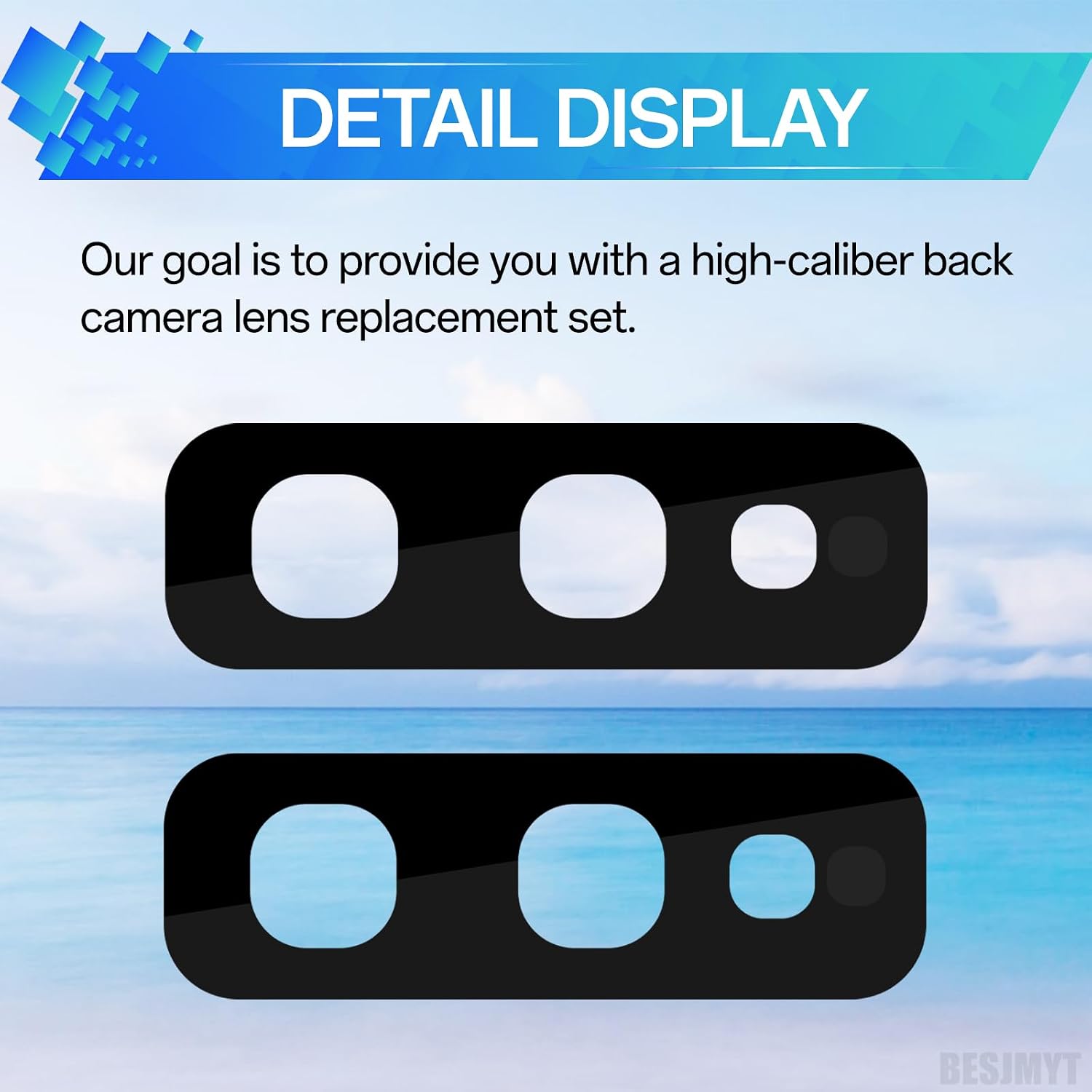 2 Pack for Samsung Galaxy S10e Rear Camera Lens Replacement | Adhesive Back Camera Glass Lens with Full Fix Tool Repair Kit Tweezers Dust Cloth for S10e SM-G970U SM-G970U