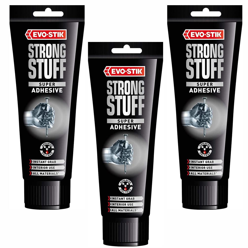 3 x EvoStik Strong Stuff Super Glue & Adhesive Instant Grab for