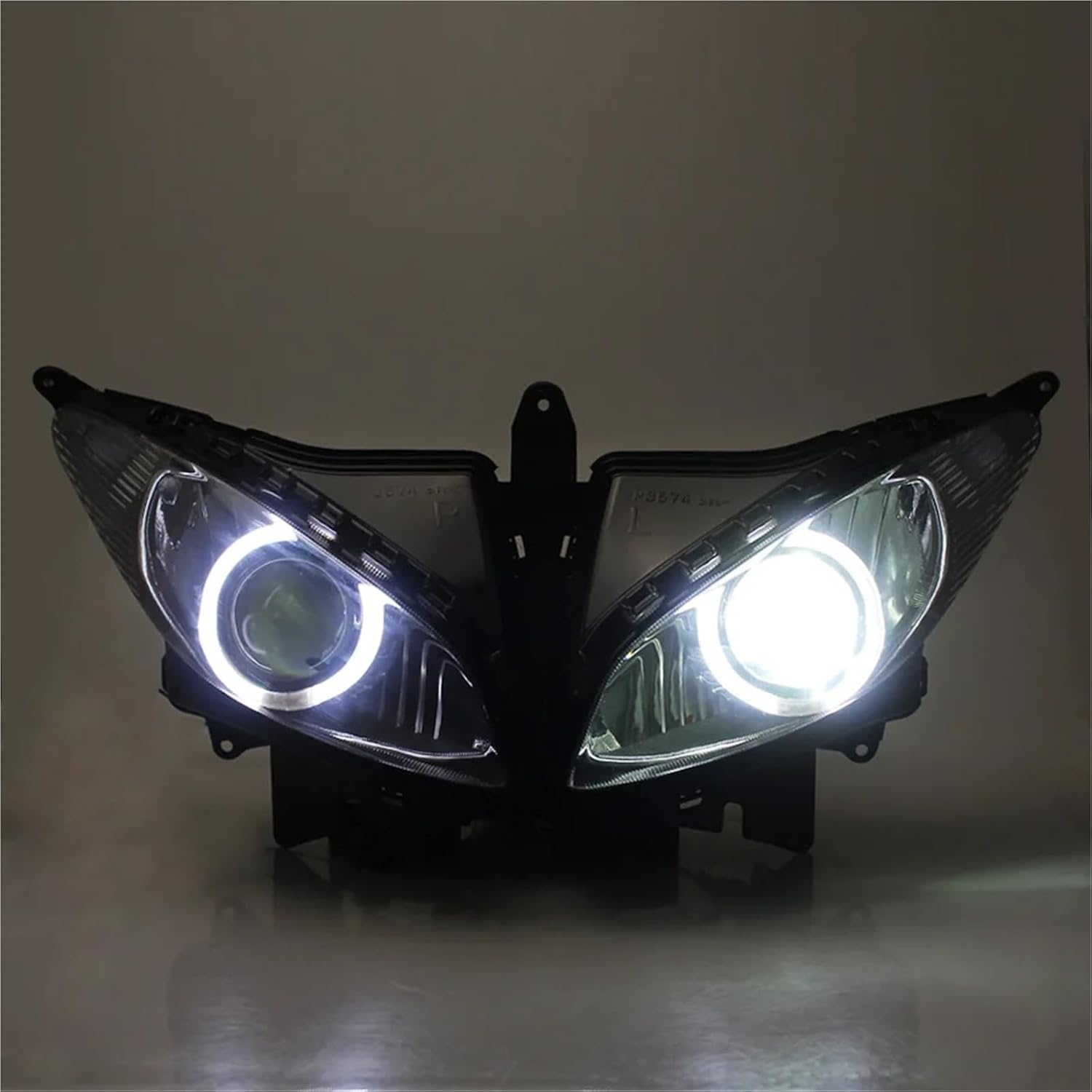 Motorcycle Accessories Headlamp LED Custom Angel Eye HID Projector Headlight Assembly For YAMAHA FZ6S FZ6-S 2003-2009 image 3