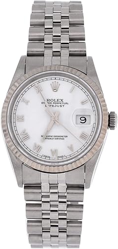 Pre-Loved Oyster Perpetual Datejust Automatic Watch Stainless Steel and White Gold 36