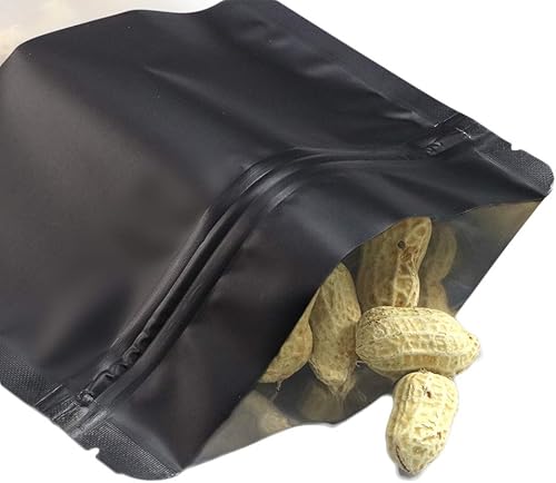 Miniatura 6 de QQ Studio 100 bolsas QuickQlick de color metálico mate con ventana esmerilada, resellables y de pie (3.9 x 5.9 pulgadas, morado mate)