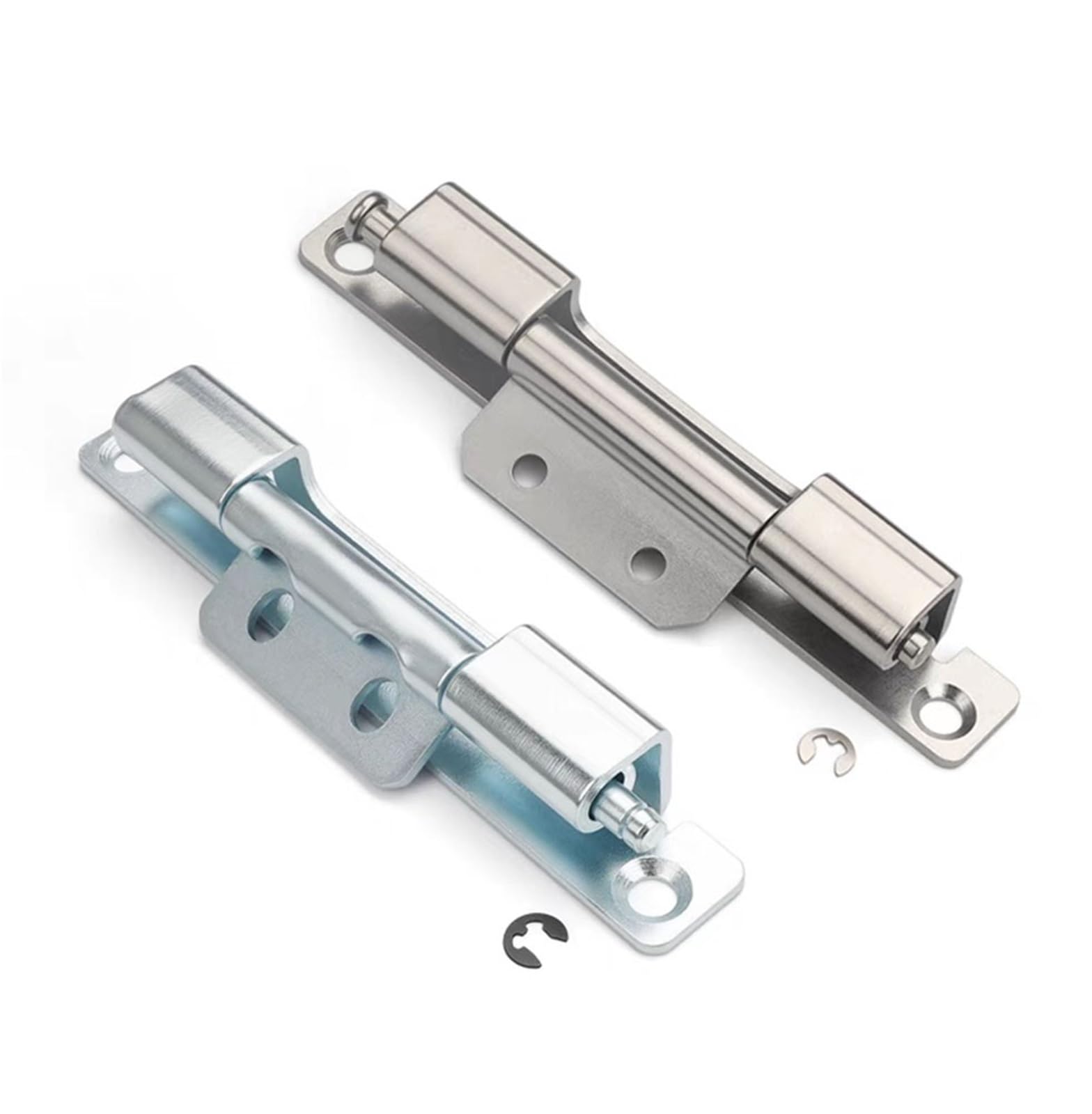 Rwgbsfjq Iron Circular Hole Cl186 Distribution Box Cabinet Door Industrial Control Switch Electrical Detachable Concealed Hinge 1Pcs(Iron Circular Hole)
