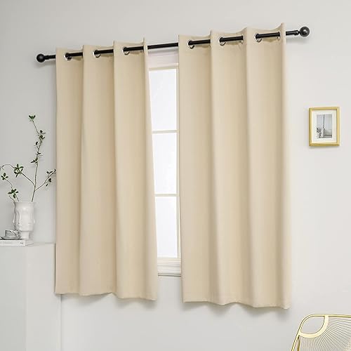 Miniatura 87 de YGO Cortinas opacas lilas para oscurecer la habitación de las niñas, con aislamiento térmico, paneles de cortina para sala de estar, para