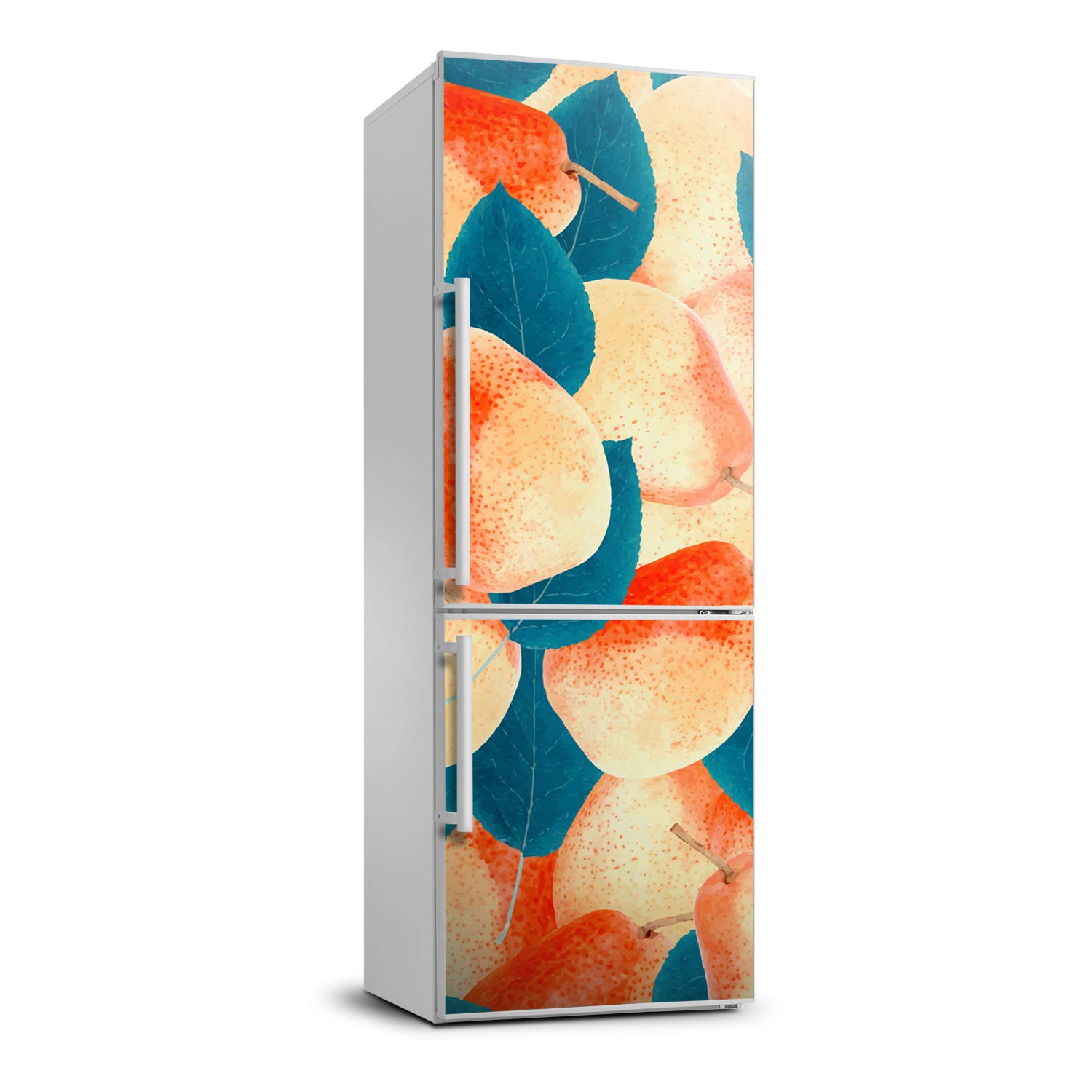 Cubierta de refrigerador autoadhesiva lavable de 70x190 cm con peras
