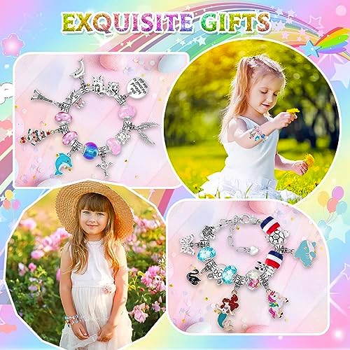 Bracelet Making Kit for Girls Gifts 5 6 7 8 9 10 11 12 Years Old, Girls Gifts 8-12 Years Old Unicorn Toys for Girls Arts and Crafts Kit Birthday Gift Jewelry Making Kit for Kids Age 3-12 6 61aCXdYABbL. AC