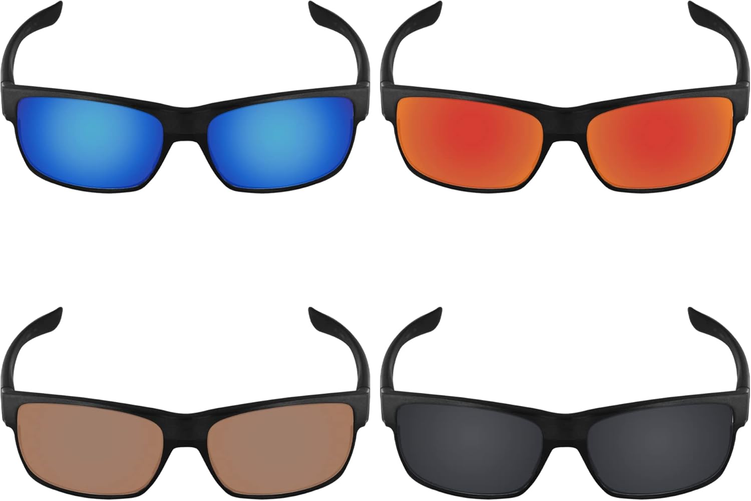 Galvanic Replacement Lenses for Oakley TwoFace OO9189 | TwoFace Asian Fit(AF) OO9256 Sunglasses - Pack P02