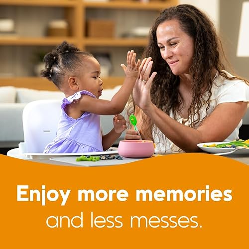 Miniatura 8 de Feeding Littles x NumNum GOOtensil Pre-Spoons - Juego de cucharas para bebé (etapa 1 + etapa 2), utensilios de silicona sin BPA para niños de 6