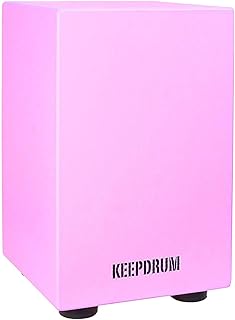 Keepdrum DC1M PK Cajon Tabouret pour enfant Rose