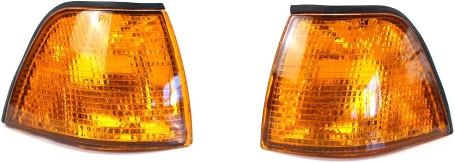 Car Rear Light For 3 Series E36 4 DOOR 1992-1998 63138353279/63138353280 1 Pair Car Left &Right Corner Turn Signal Lamp Lights With Lens(Yellow)