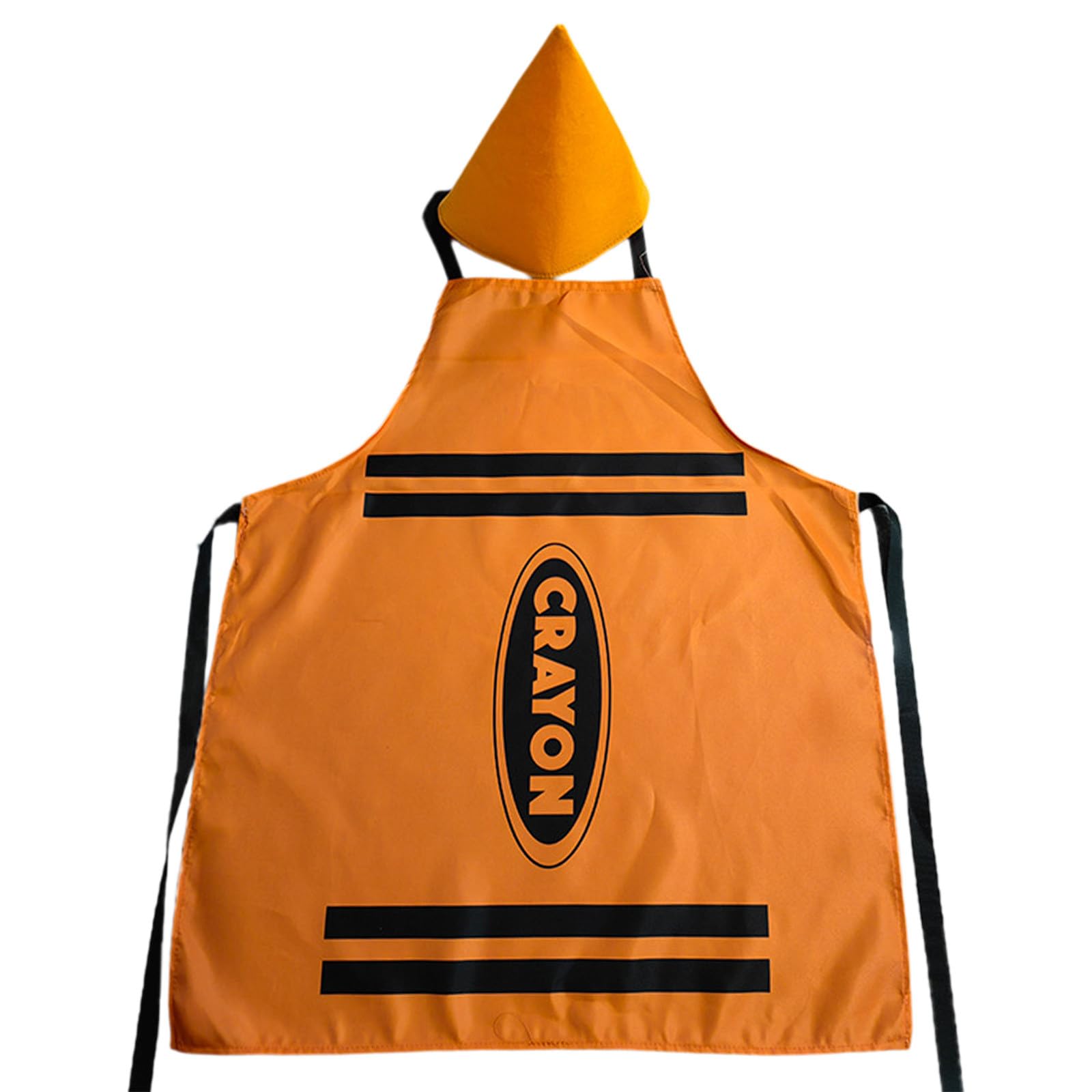 Generisch Colouring Pencil Costume Set for Adults with Apron Pointed Hat as Fun Party Outfit (E, 74 x 64 x 0.5 cm)