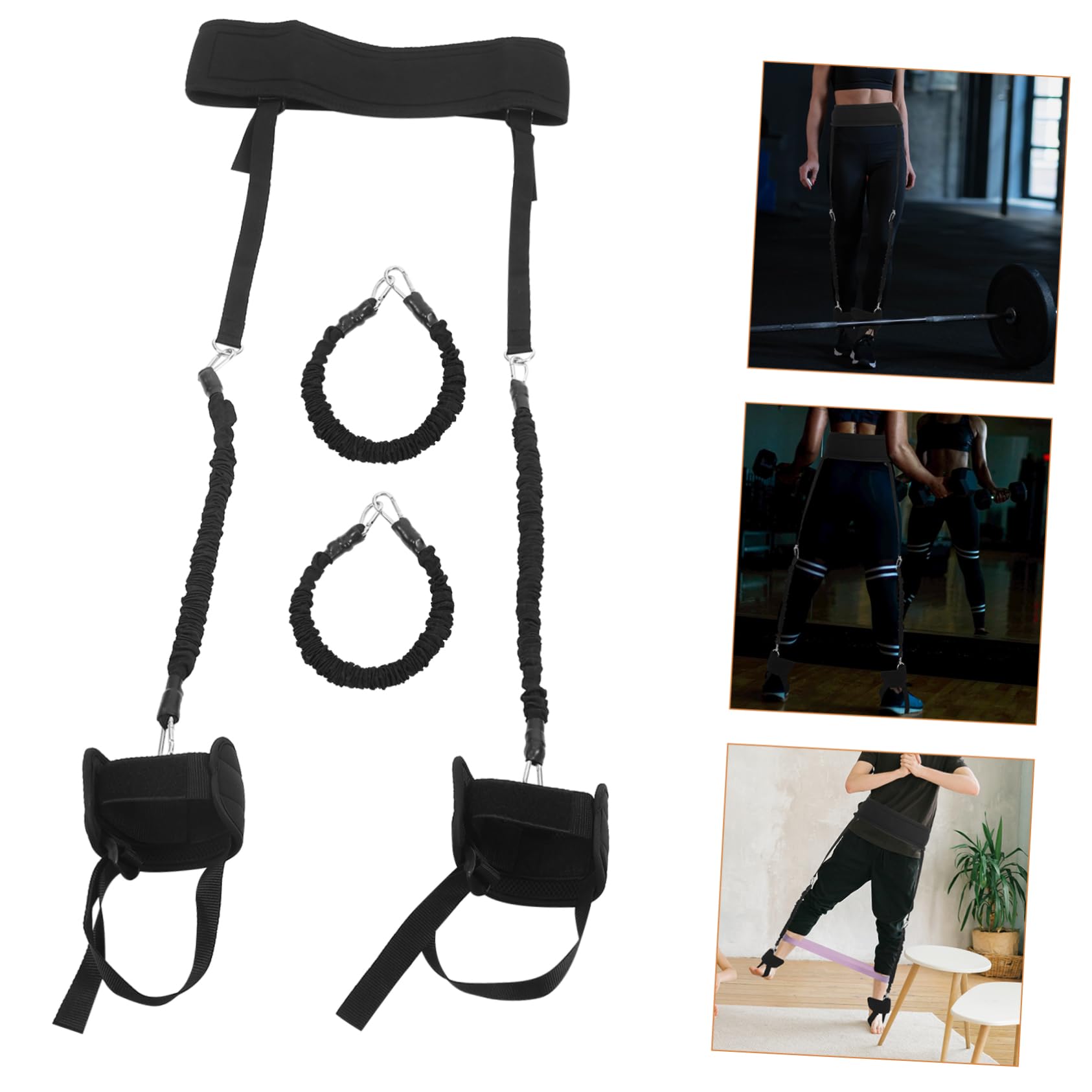 VANZACK Klimmzug Band Satz Trainingswiderstandsbänder für Bein und Hüfttraining Tragbar aus Latex und Stoff für Zuhause und Büro