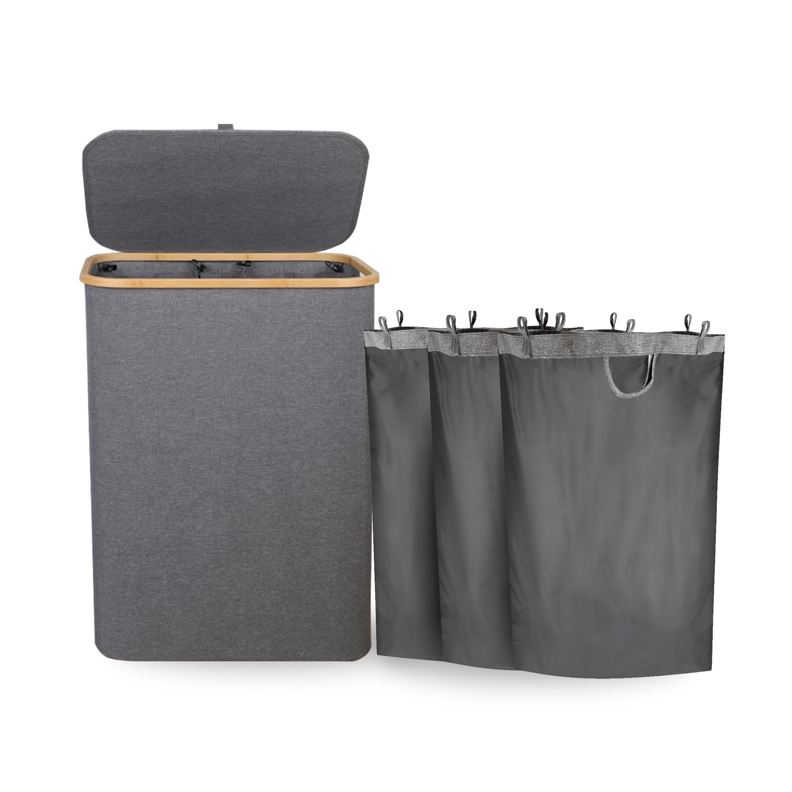 Maison Exclusive - Cesto Para La Ropa Sucia Madera Maciza De Pino 88 5x44x66 Cm 90851957