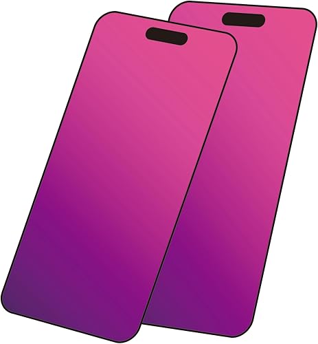 Miniatura 7 de Paquete de 2 protectores de pantalla de vidrio templado degradado para iPhone 14 Pro 5G de 6.1 pulgadas, protección ocular antiespía y luz azul, HD,