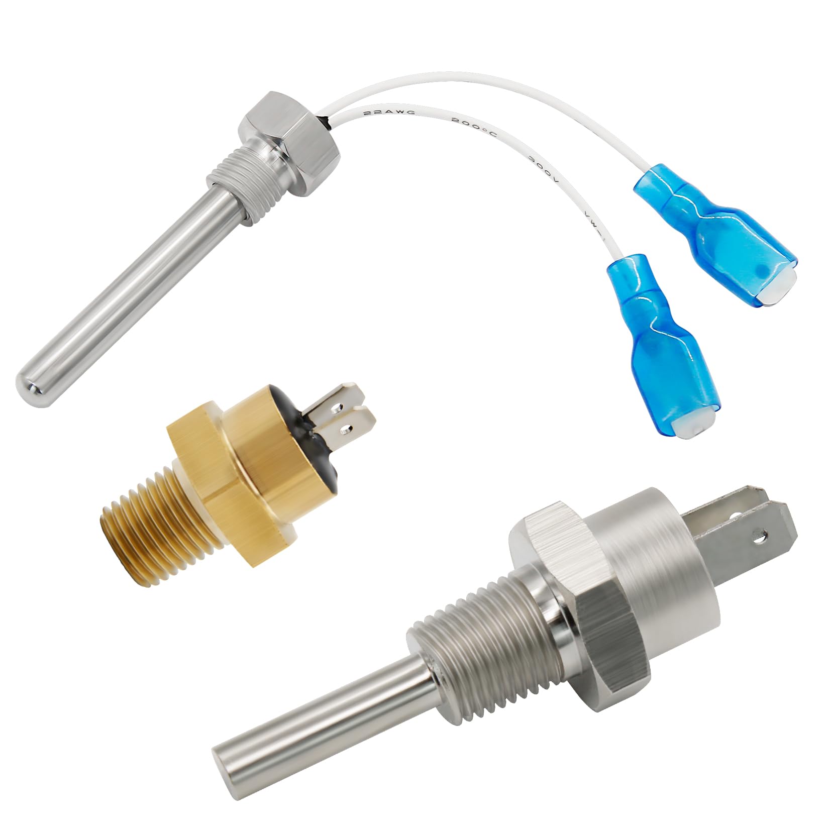 Denkuhin 42002-0024S Stack Flue Sensor 42001-0063S High Limit Switch 42001-0053S Heater Thermistor Fit for Pentair Spa Hearters Electrical Systems