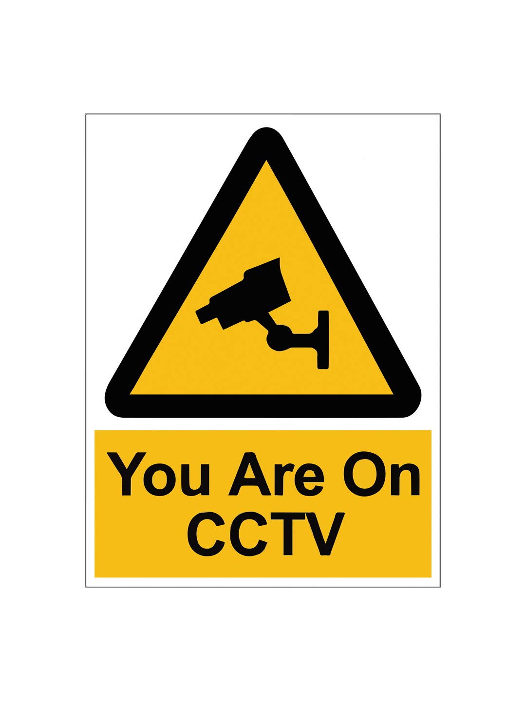 999Store under surveillance camera sign office supplies sunboard you are on cctv camera sign board sticker signage sign board Yellow (20X15 Cm) (B07P95D2J1) Amazon Price History, Amazon Price Tracker