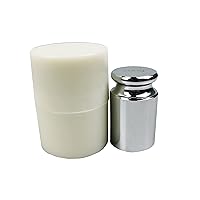 Vista 4 de HFS (R) Peso de calibración de 7.05 oz de balanza de cromo clase M2 Peso de calibración para báscula digital, báscula de bolsillo