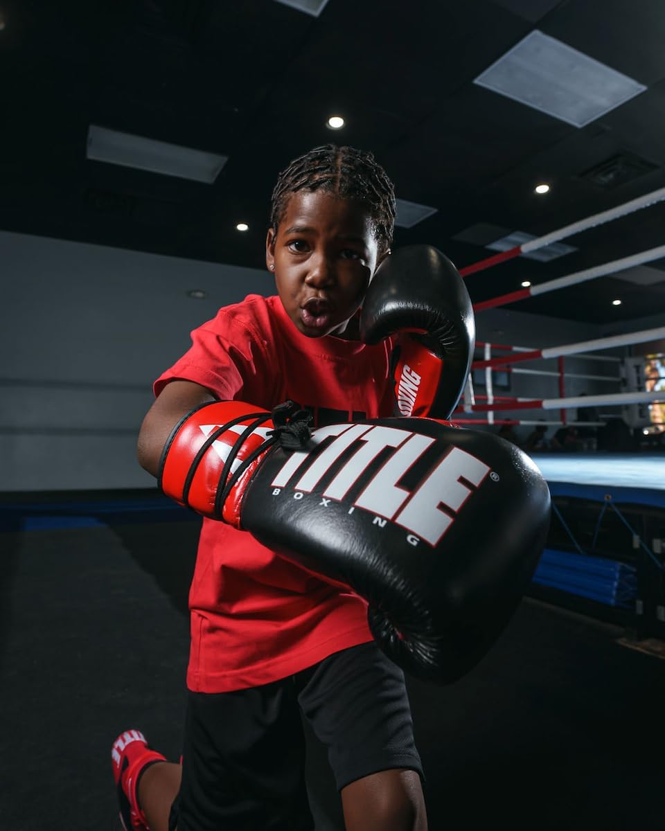 TITLE Boxing Pro Style Youth Lace Training Gloves: Youth Boxing Gloves, Boxing Gloves for Kids, Boxing Gloves Kids, Boxing Training Gloves, Boxing Equipment