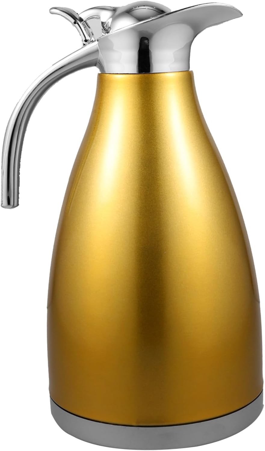 Elegant Thermal Bottle 2L Vacuum Insulated Water Bottle Stainless Steel Jug Lid for Household Use