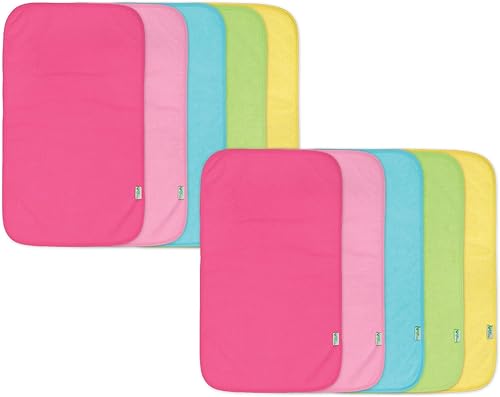 green sprouts Almohadillas para eructos Stay-Dry (10 unidades) Máxima protección contra babas y escupituras, protección impermeable, rizo suave y