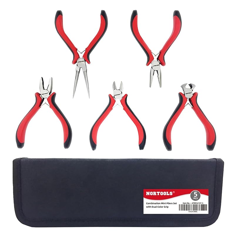 Kit de Alicates para Bijuteria e Artesanato NORTOOLS com 5 Peças