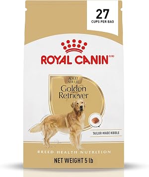 Royal Canin Breed Health Nutrition Golden Retriever Adult Dry Dog Food, 5 lb Bag
