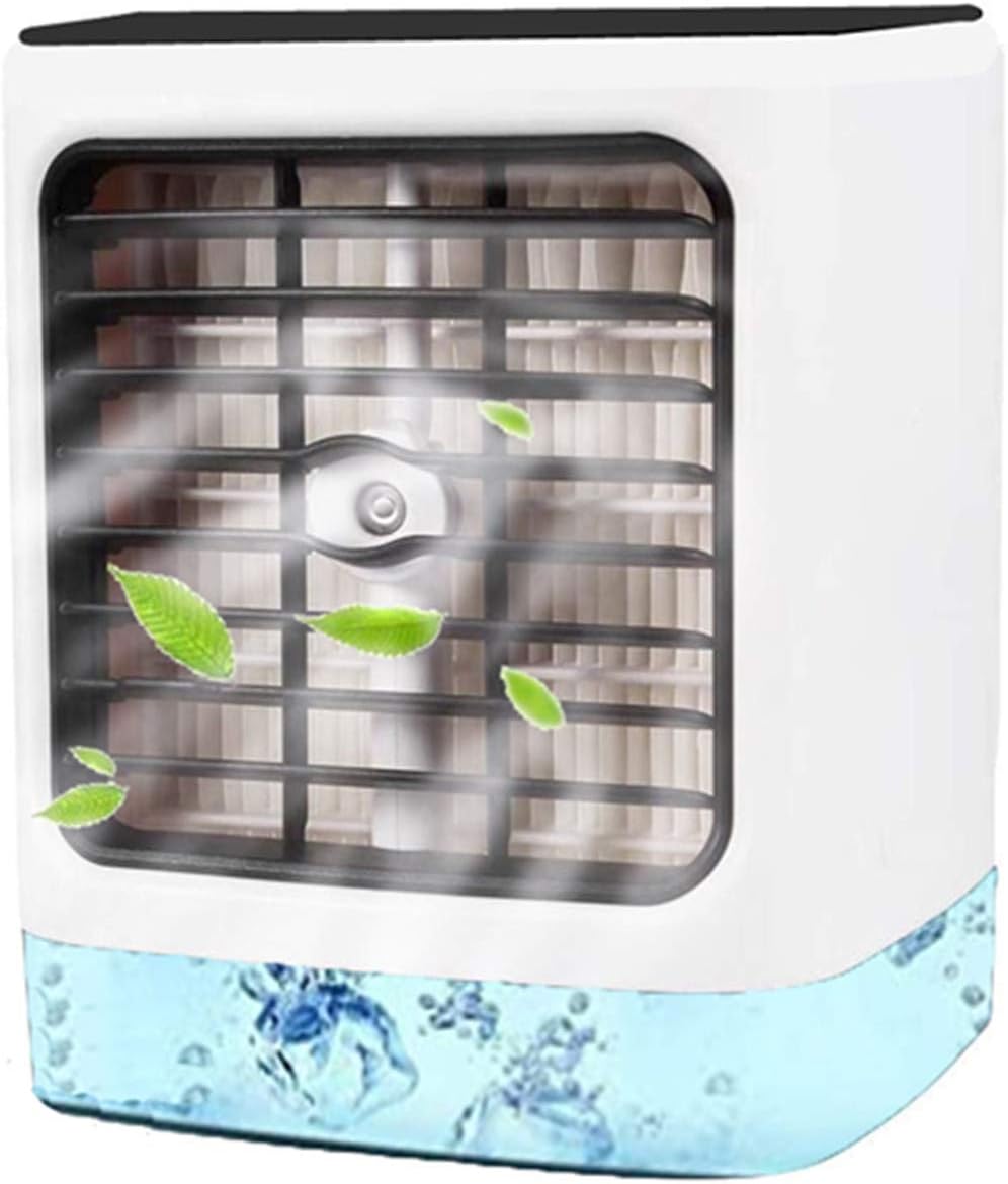Nifogo Air Cooler, Mobile Conditioners, Leakproof Portable Mini Personal Space Humidifier&Purifier, 3 WIND SPEED,für Schlafzimmer Wohnzimmer Büro Reise