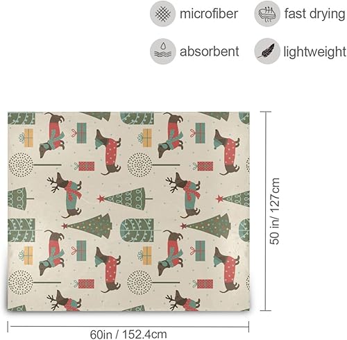 Miniatura 3 de KLL Christmas Pattern Trees Throw Blanket 50"x60" Cozy All Season Use Blanket for Living Room, Camping, Bed