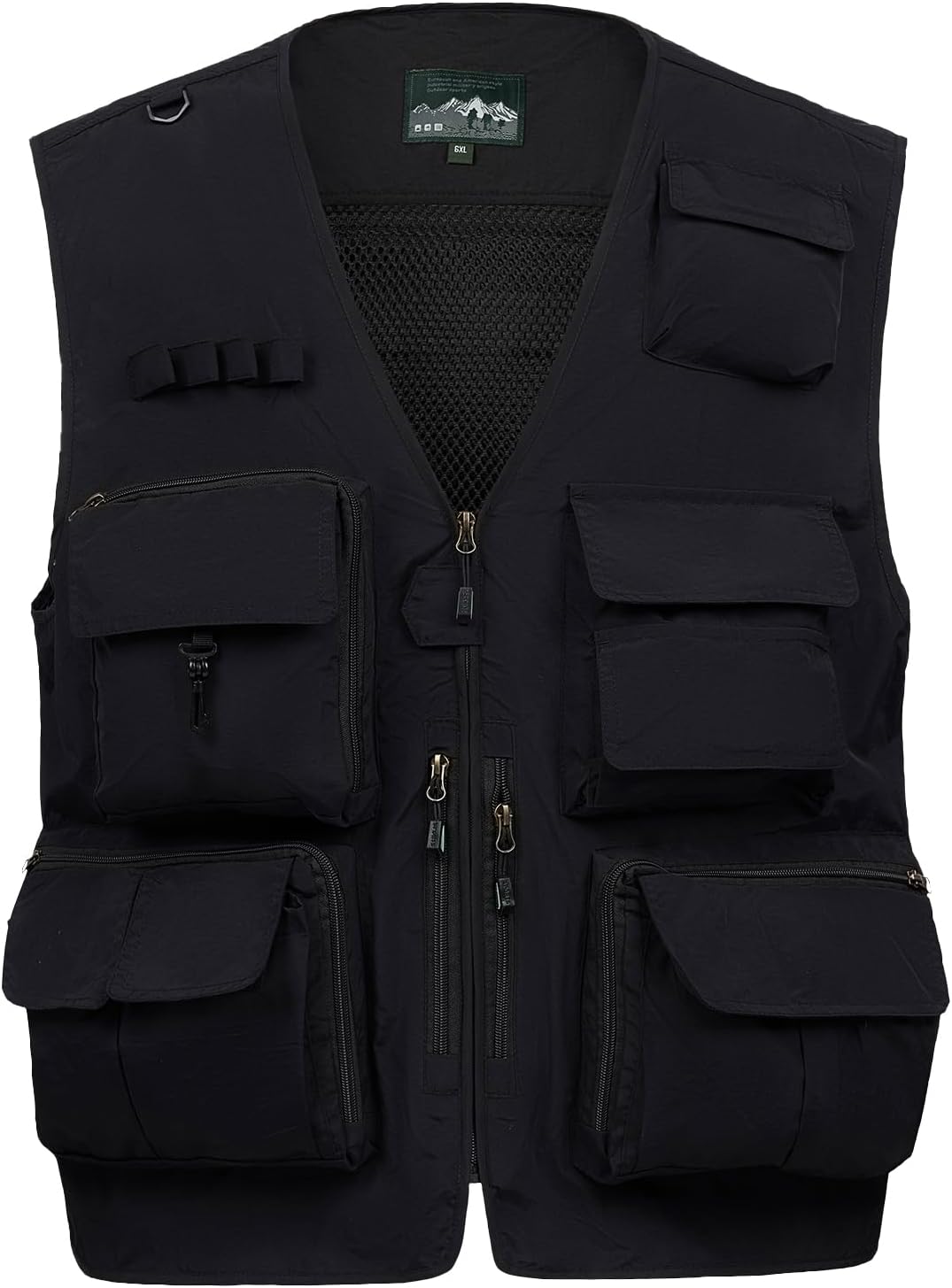 Wirltte Mens Vest Outerwear Summer Outdoors Safari Vests Travel Photo Work Fishing Cargo Tool Vest Multi-pockets