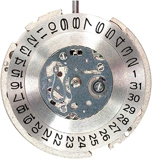 Wosieue NH15A/NH15 Movement for High-Precise Automatic Mechanical Movement with One Calendar and Three Pins, silver
