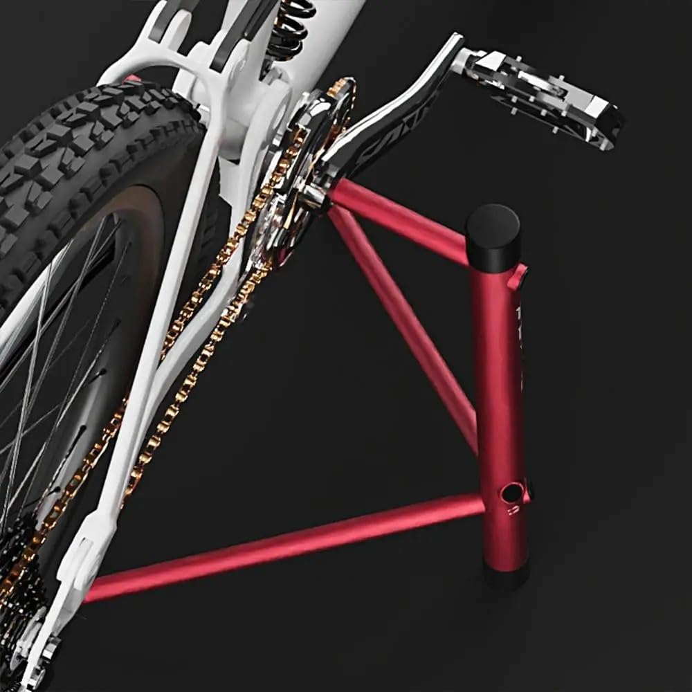Soporte Bicicleta Soporte De Reparación Bicicletas, Estacionamiento Aleación Aluminio(Red 42.5cm x 6.5cm)