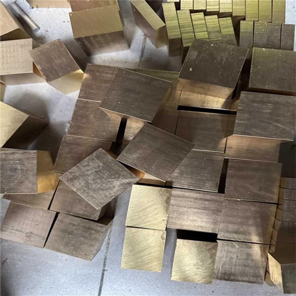 H59 Brass Block - High Strength Square Copper Block 1pcs(20mmx20mmx15mm)