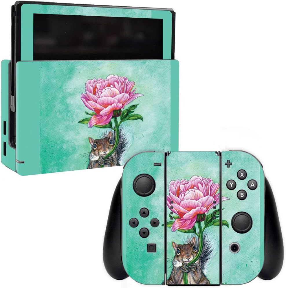 MightySkins Skin Compatible with Nintendo Switch - Lovely Squirrel | Protective, Durable, and Unique Vinyl Decal wrap Cover | Easy to Apply, Remove, and Change Styles | Made in The USA