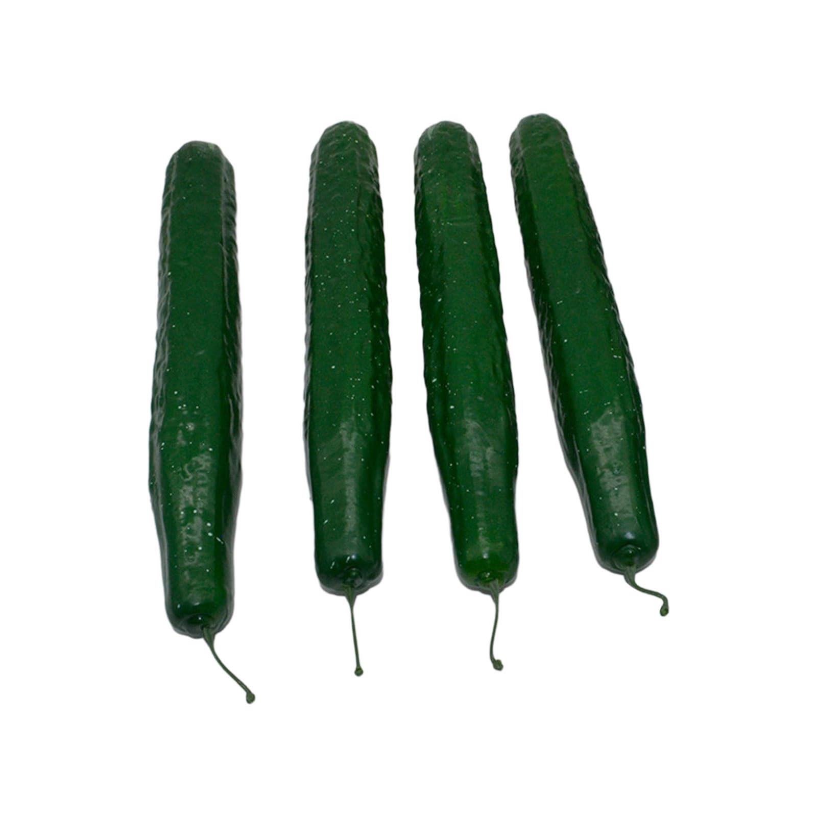 Tsophreniq Simulations Vegetable Realistic NoWithering Wear-resistance Photography Props Simulations Cucumbers Model for Dining Fake Vegetables