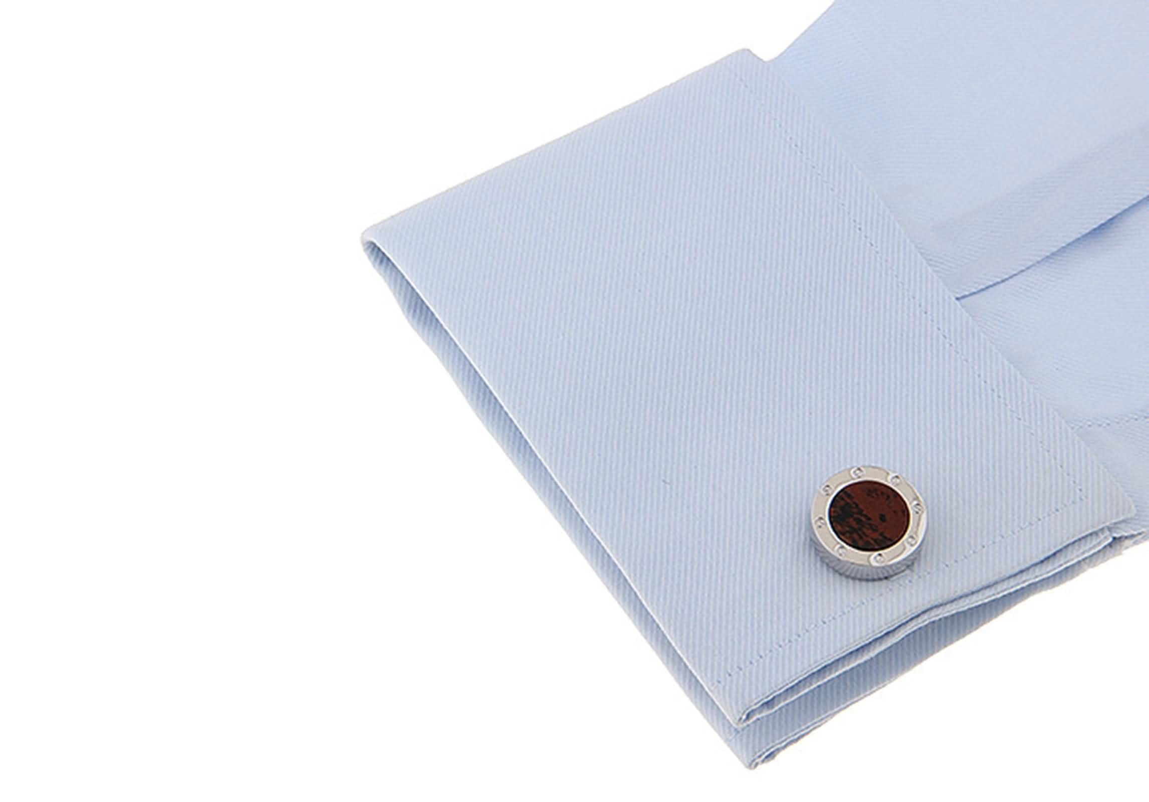 Gemelos únicos, para el día de la boda, para novio, cobre, mármol, patrulla clásica, accesorios de camisa de esmoquin para padrinos de negocios, regalo del padre, Sin piedras preciosas