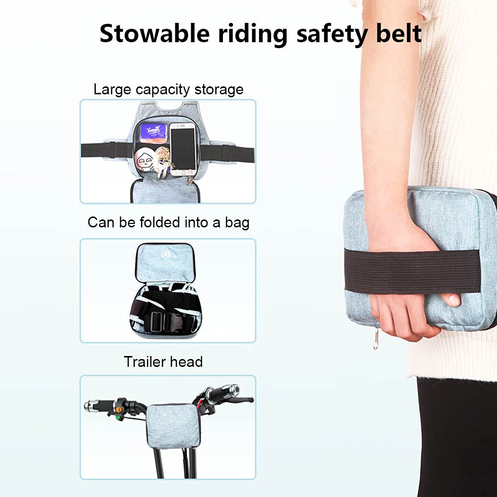 DOOK Child Motorcycle Safety Harness, with Reflective Strips Drop-Proof Baby Protection Belt Backpack Carrier Harness - Image 3