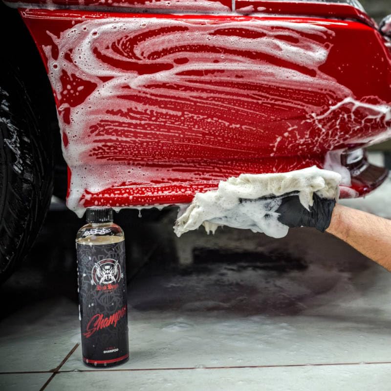 RRCustoms Bad Boys Autoshampoo mit COLA DUFT - stark schäumendes Autoshampoo löst gründlich Schmutz - pH-Neutraler Autoreiniger - effektive KFZ Reinigung - 5 Liter