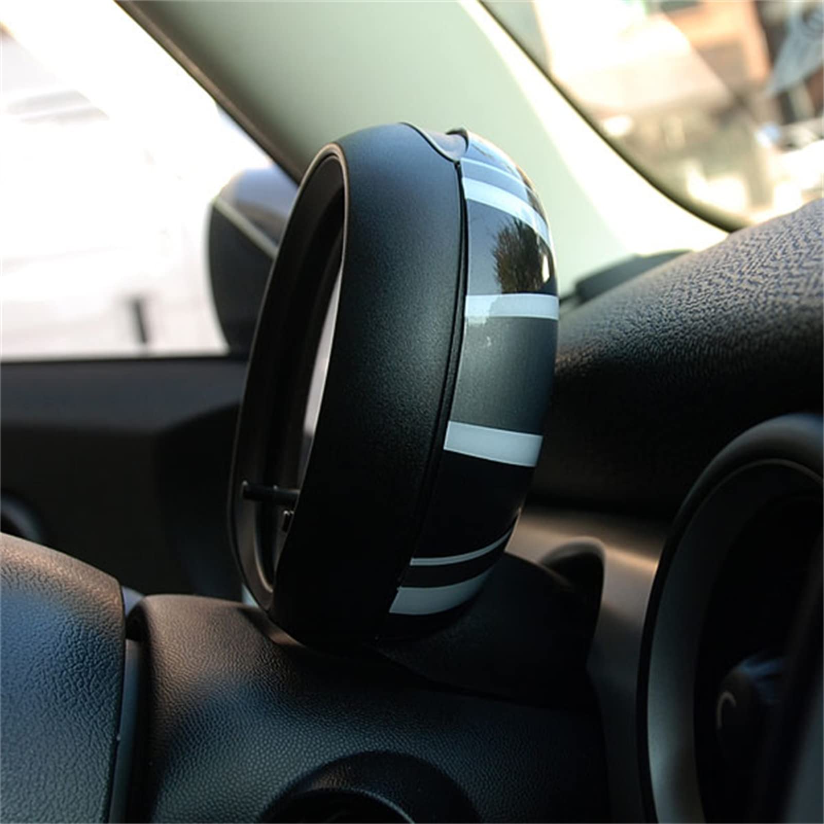 Autocollant de protection pour compteur de vitesse, tachymètre intérieur de voiture compatible avec Mini Cooper R55 Clubman R56 Hatchback R60 Countryman R61 Paceman (jack gris)