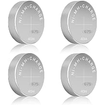 Rechargeable Hearing Aid Batteries Pack of 4, Size 675 Cells 40mah with Stable Voltage Output 40h Long Lasting Time Per Charge Only Works with Charging Cases of The Same Brand