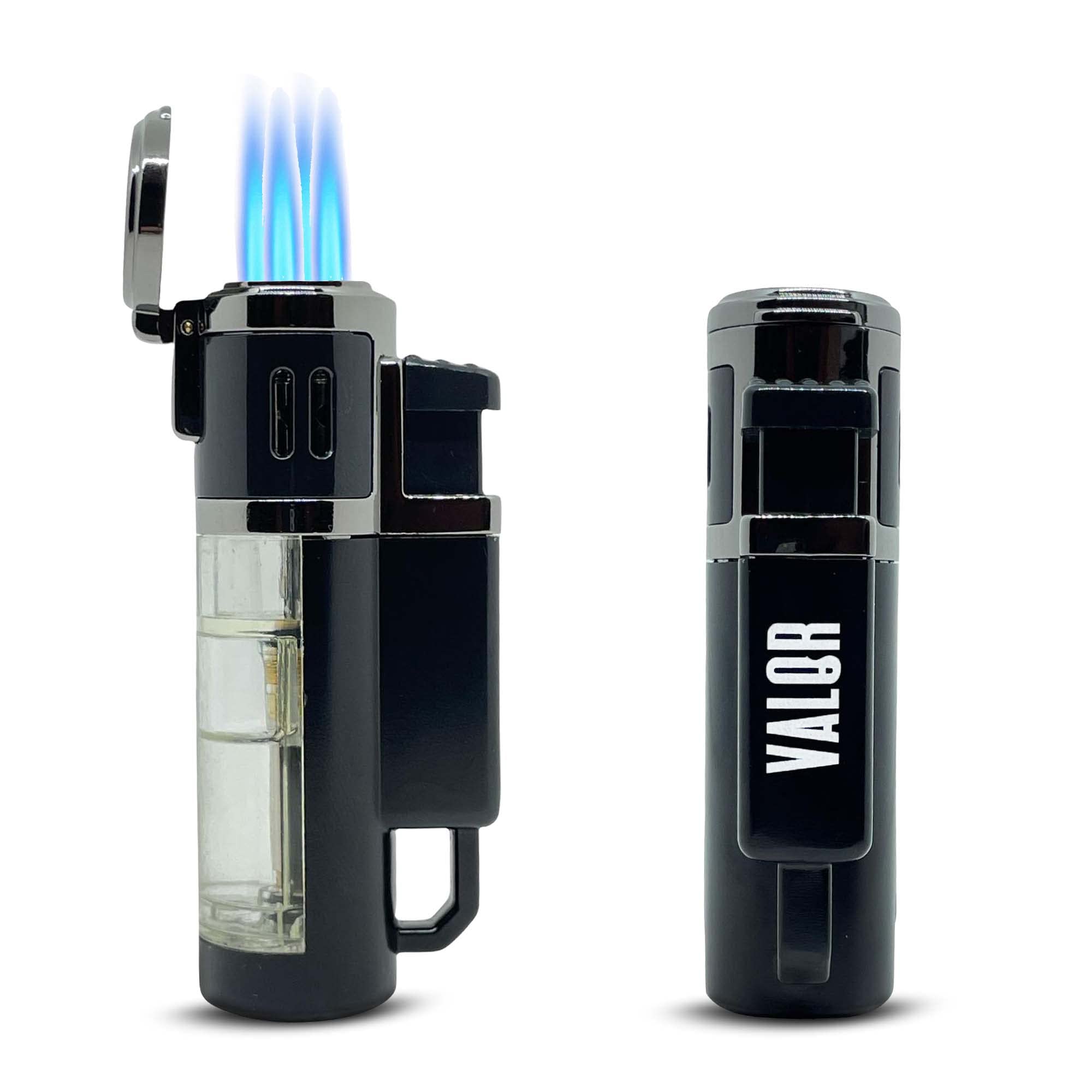 Buy Valor Torch Lighter Quad Jet Flame Butane Lighter, Adjustable 4