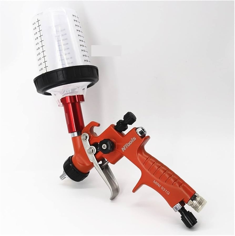 Amazon.co.jp: HJFJZ スプレーガン アダプターと塗料混合カップ付き