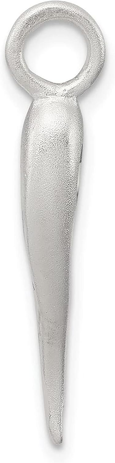 925 Sterling Silver Italian Horn Charm