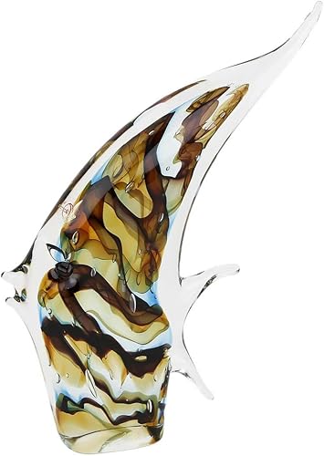 GlassOfVenice Escultura de cristal de Murano Angel Fish - Sommerso