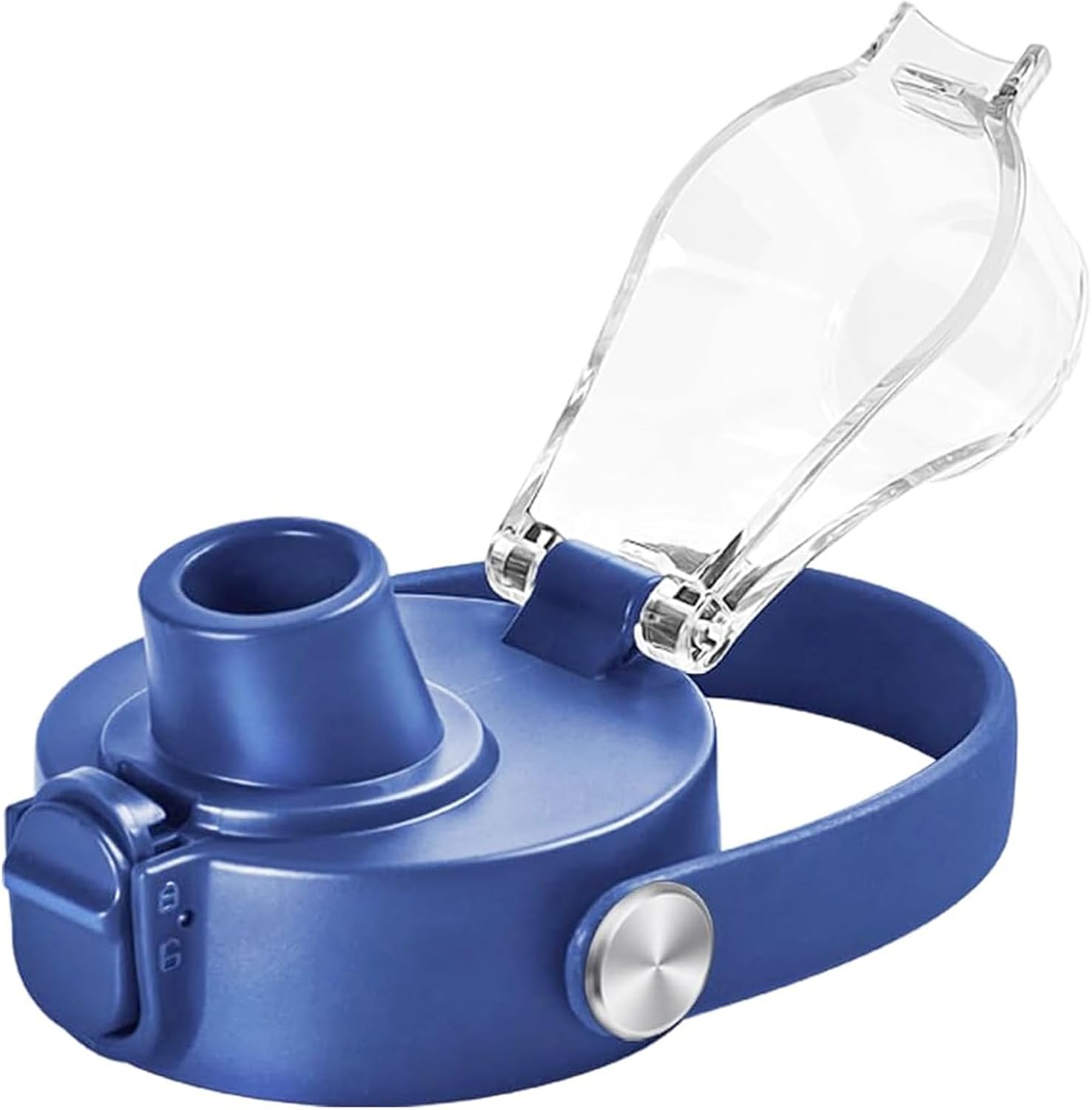 SYACOT Auto Spout Lid for Hydro Flask Wide Mouth Water Bottles, Replacement Top Spout Lid for HydroFlask Wide Mouth 12 oz 32 oz 40 oz, Chug Cap with Flexible Handle,Big Nozzle