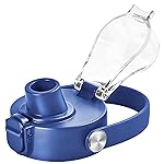 SYACOT Auto Spout Lid for Hydro Flask Wide Mouth Water Bottles, Replacement Top Spout Lid for HydroFlask Wide Mouth 12 oz 32 oz 40 oz, Chug Cap with Flexible Handle,Big Nozzle (Cobalt)