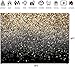 LTLYH 7x5ft Black and Gold Glitter Backdrop Gold Glitter Effect Backdrop for Birthday Party, New Year, Wedding, Glam Photo Booth Decoration 129