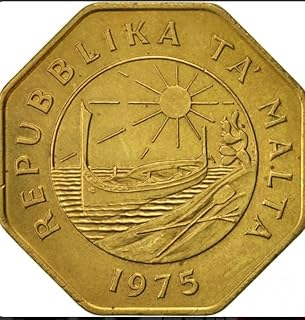 Old Coin 25 Cents Malta