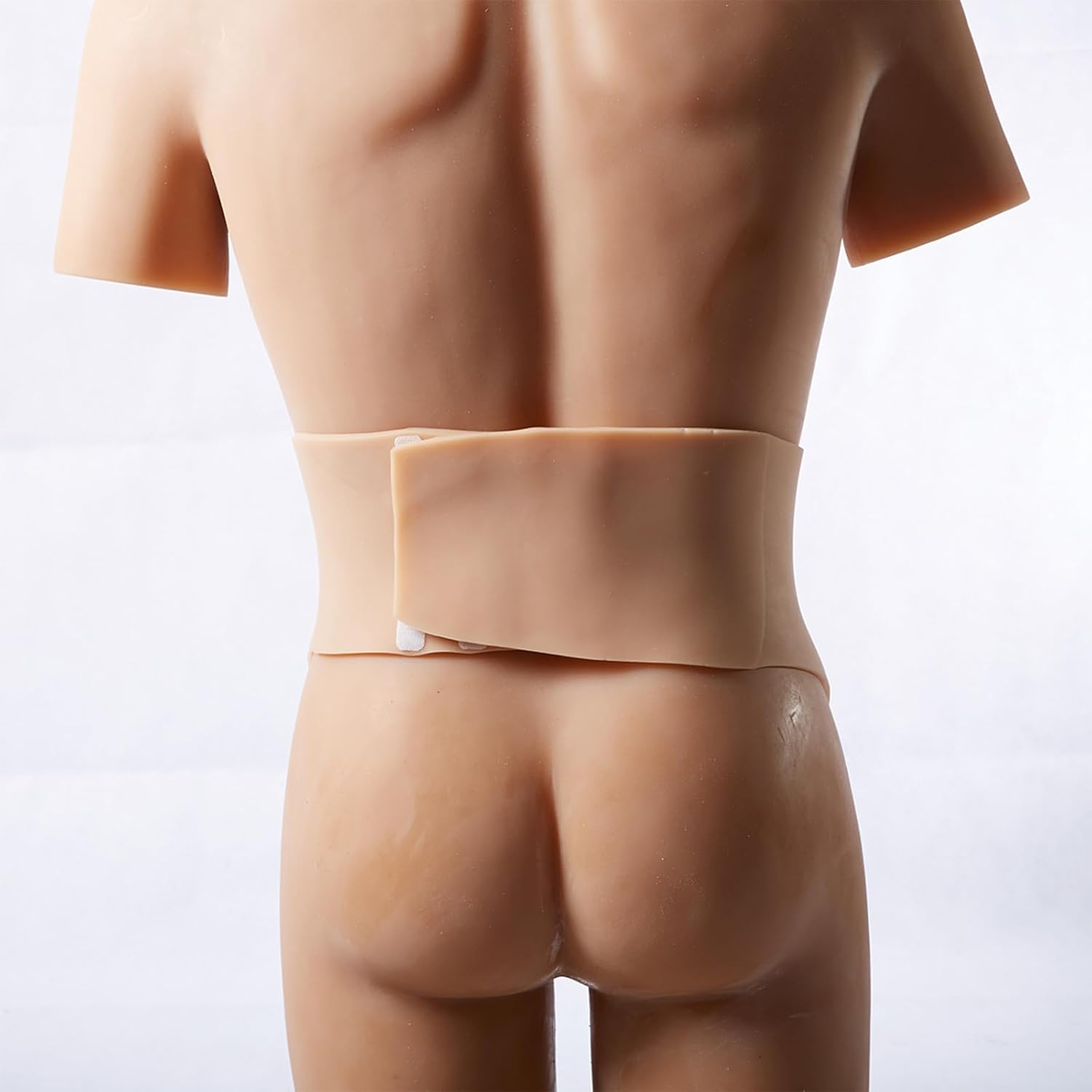 Fake Pregnancy Belly, Silicone Artificial Fake Tummy with Realistic Skin Texture for Photography Props, Cosplay, Party